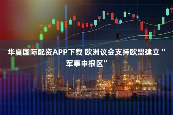 华夏国际配资APP下载 欧洲议会支持欧盟建立“军事申根区”