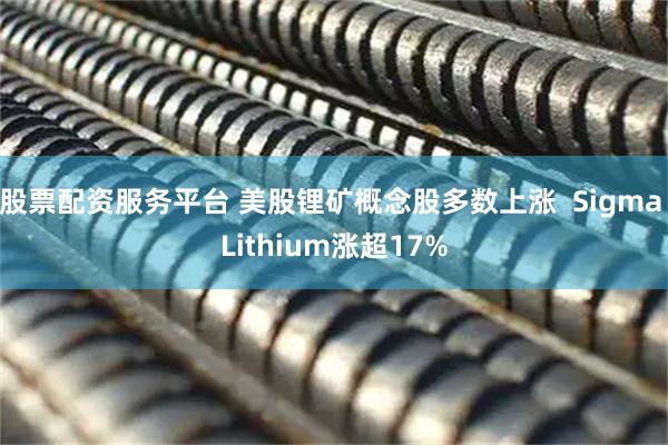 股票配资服务平台 美股锂矿概念股多数上涨  Sigma Lithium涨超17%